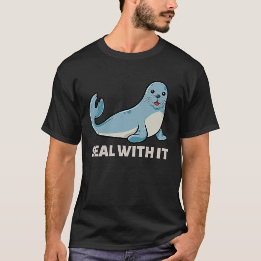 T-shirt Sceller Avec Il Sceau Dire Seal Pun Amour Seals (Devant)