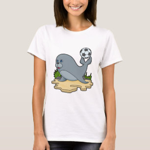 T-shirt Sceller comme joueur de football avec Soccer