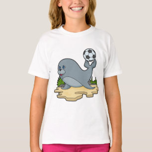 T-shirt Sceller comme joueur de football avec Soccer