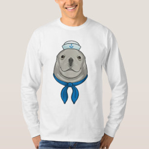 T-shirt Sceller comme marin avec casquette marin