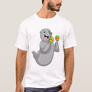 T-shirt Sceller comme musicien avec Maracas