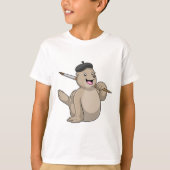 T-shirt Sceller comme peintre avec pinceau (Devant)