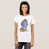 T-shirt Sceller comme randonneur avec sac à dos (Devant entier)