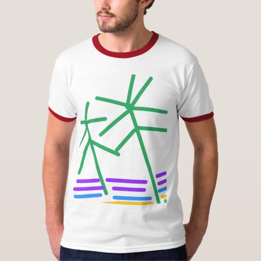 T-shirt Scène Abstraite (Devant)