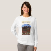 T-shirt Scène de caribou - Wrangell, Alaska (Devant entier)