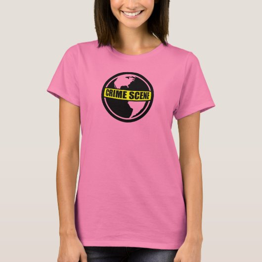 T-shirt Scène de crime Terre (Devant)