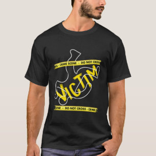 T-shirt Scène de crime Victime Mystère Dîner Débat Plan