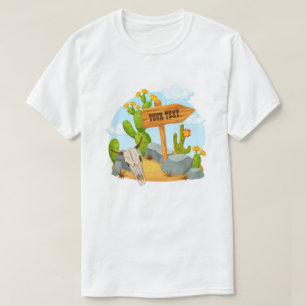 T-shirt Scène de désert américaine du sud-ouest personnali