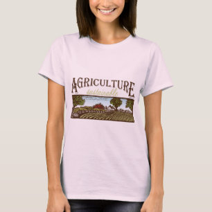 T-shirt Scène de ferme d'agriculture durable