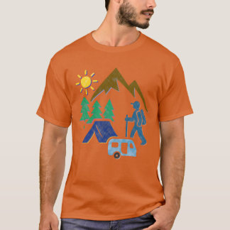 T-shirt Scène de fille de camp Mountainrek Outr