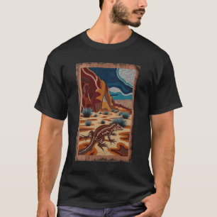 T-shirt Scène de la faune sauvage australienne de Lizard