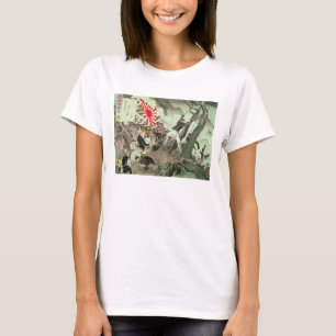 T-shirt Scène de la guerre Sino-Japonaise en Corée (bois
