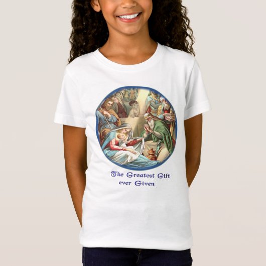 T-Shirt Scène de la Nativité (Devant)