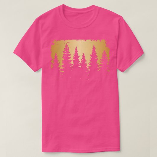 T-shirt Scène de la nature dorée (Design devant)
