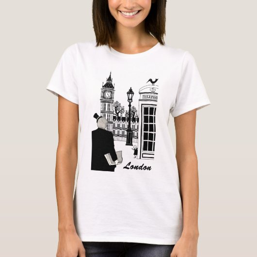 T-shirt Scène de Londres (Devant)