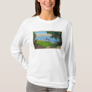 T-shirt Scène de natation au parc d'état de lac Cayuga