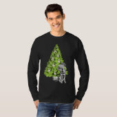 T-shirt Scène De Noël Rottweiler Avec Arbre De Noël Et (Devant entier)