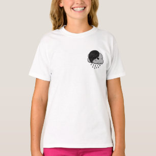 T-shirt Scène de nuages de pluie émo pour enfants