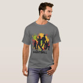 T-shirt Scène de Paintball colorée (Devant entier)