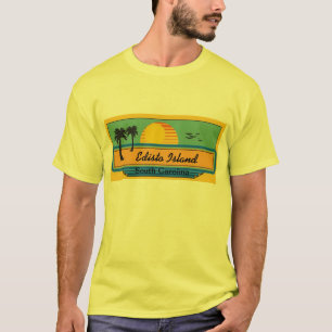 T-shirt Scène de plage d'île d'Edisto