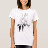 T-shirt Scène de rue Abstraite (Devant)