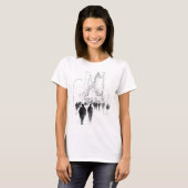 T-shirt Scène de rue Abstraite (Devant entier)