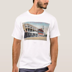 T-shirt Scène de rue montrant l'hôtel de Tremont