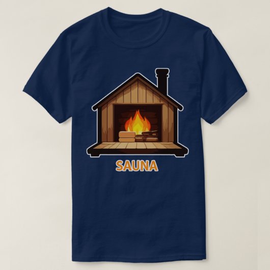 T-shirt Scène De Sauna Relaxant (Design devant)