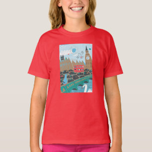 T-shirt Scène de ville du Royaume-Uni