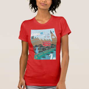 T-shirt Scène de ville du Royaume-Uni