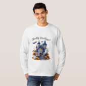 T-shirt Scène d'Halloween éffrayant (Devant entier)