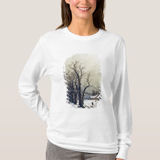 T-shirt Scène d'hiver, 19ème siècle (Devant)