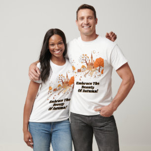 T-shirt Scène Enchanted du château d'automne