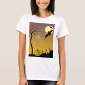 T-shirt Scène Haunted Graveyard Halloween, Halloween (Devant)