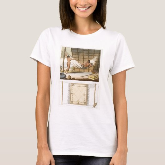 T-shirt Scène intérieure représentant des Indiens (gravure (Devant)