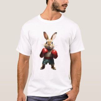 T-shirt Schattig maar fel: het ultieme bokskonijn