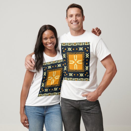 T-shirt Schawl Design : Carré indien Batik. (Unisexe)