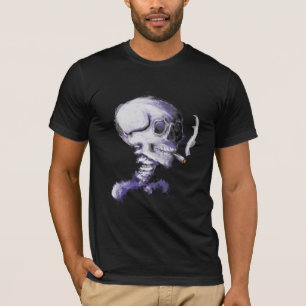 T-shirt - schedel met sigaret