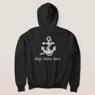 T-shirt - Scheepsanker met naam (achterkant)