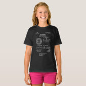 T-shirt Schéma Bitcoin : Diagramme de flux crypto (Devant entier)