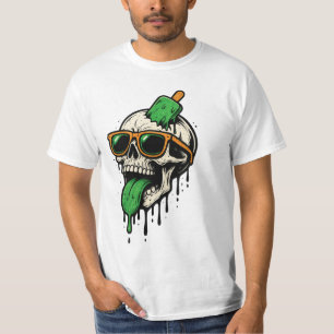 T-shirt Schéma de l'illustration du vêtement de rue