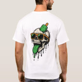 T-shirt Schéma de l'illustration du vêtement de rue (Dos)