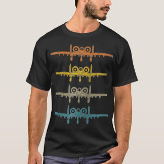 T-shirt Schéma de phacochère rétroactif A10 Thunderbolt Vi