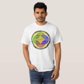 T-shirt Schéma du cercle de la mécanique (Devant entier)