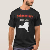 T-shirt Schenectady New York USA State America Travel New (Devant)