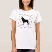 T-shirt Schipperke Coeurs et empreintes digitales (Devant)