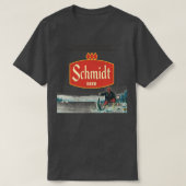 T-shirt Schmidt Beer Retro Déficit Glace Pêche Nature Scèn (Design devant)