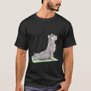 T-shirt Schnauzer allemand Chien Yoga Pose Méditation Zen