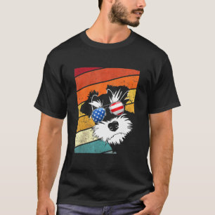 T-shirt Schnauzer Chien Drapeau Américain Schnauzer Patrio