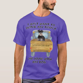 T-shirt Schnauzer de miniature pour chiens de conduite de